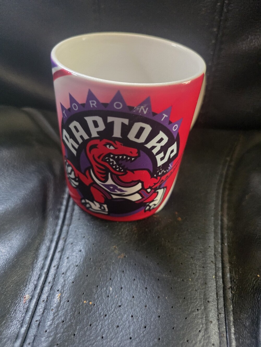 Vintage 1994 NBA Gray Toronto Raptors Mug with Official Sticker